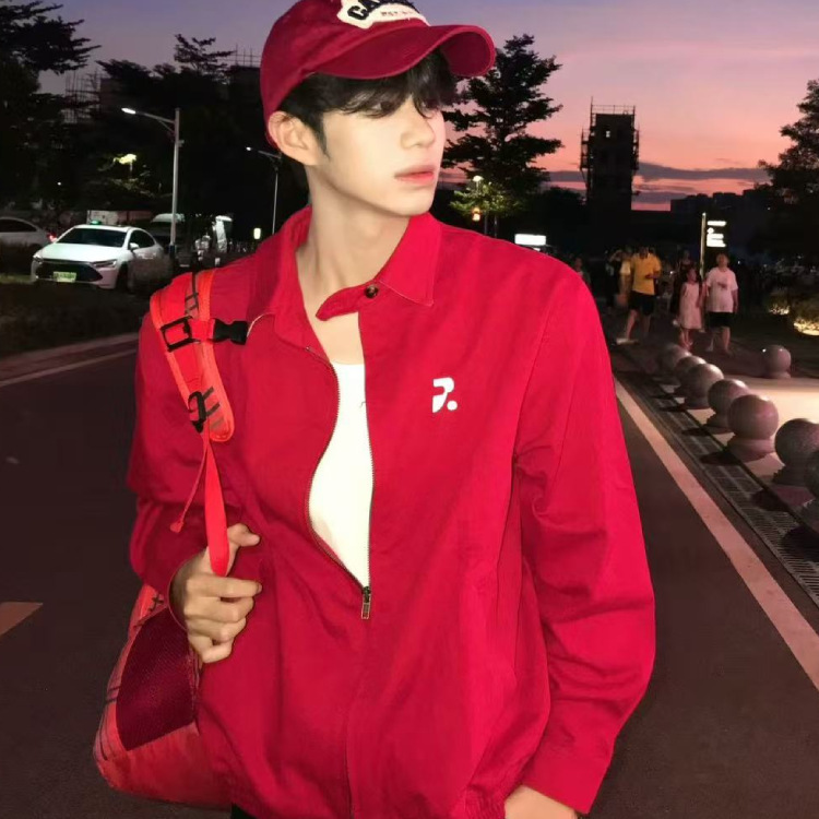 莉莉子衬衫外套男女秋季韩系情侣装高级感美式cleanfit哈灵顿夹克|undefined