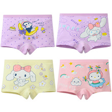 跨境女平角裤卡通棉女孩内裤四角东南亚爆款2-12岁小女孩内裤批发