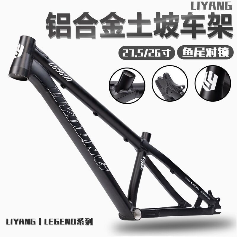 Liyoung 2025 New Dirt Bike Frame, Fish Tail Lockout 135*10 Street Bike, Mountain Bike Frame