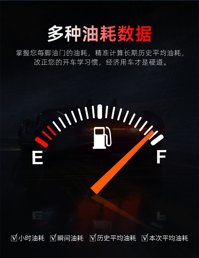 Cross-Border New Product Car Hud Head-Up Display Car Obd Universal High-Definition Portable Driving Computer Display