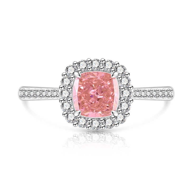 Prinzessin-ring Mit Edelstein Und Diamanten In Gold-optik_voghion.com