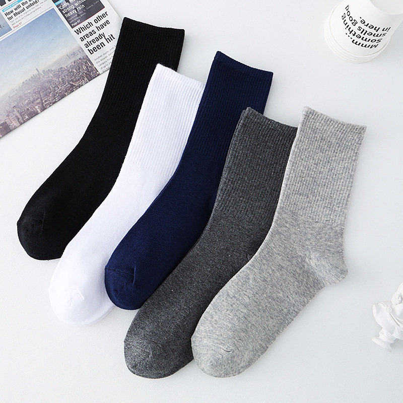 Men's Socks Solid Color Breathable Cotton Professional Sports Socks Basketball Mid-Calf Socks Sweat-Absorbent Men's and Women's All-Season Socks Wholesale Men's Socks Solid Color Breathable Cotton Professional Sports Socks Basketball Mid-Calf Socks Sweat-Absorbent Men's and Women's All-Season Socks Wholesale