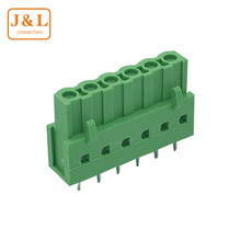 厂家直销2EDGB-5.0/5.08mm绿色插拔式公母直针PCB接线端子台