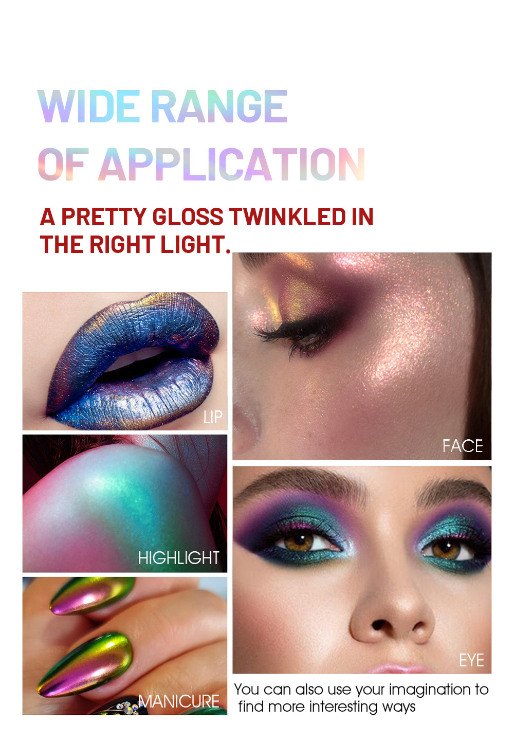 SAM SUGAR Chameleon Pearlescent Liquid Eyeshadow, Farbwechselnd, Aufhellend, Feiner Glitzer, Festtags-Look_voghion.com