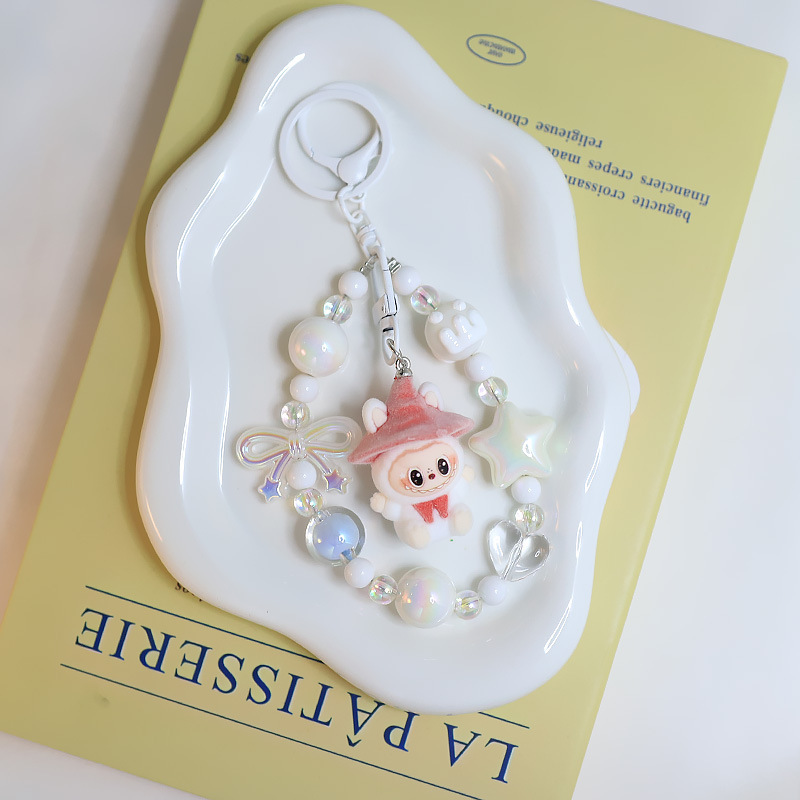 ネット赤クロスボーダー植毛魔法使いlabubuキーホルダー人形ストラップアニメ萌え粒バッグチェーンアクセサリー|undefined