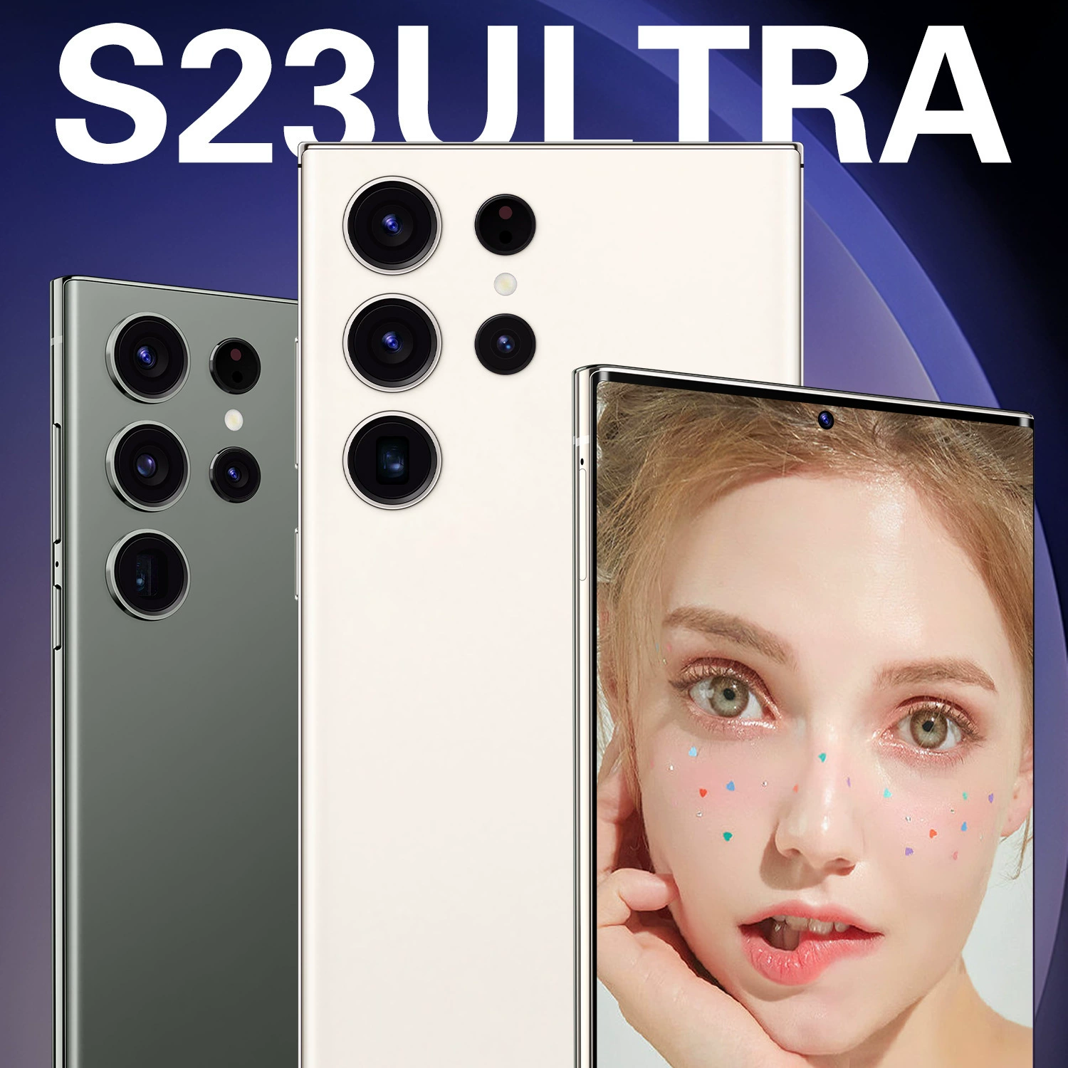 Заводской магазин S23 Ultra Cross-Border 7,3-дюймовый смартфон 4G Android 3+64 Источник Завод Внешняя торговля