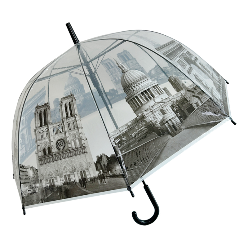 Eiffel Transparent Umbrella, Fully Automatic Umbrella, Long Handle Reinforced Wind-Resistant Straight Umbrella, Apollo Umbrella, Bubble Umbrella