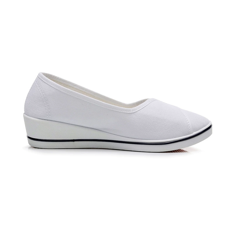 White black nurse uniform, cloth footwear, work white shoes, for beauty salons