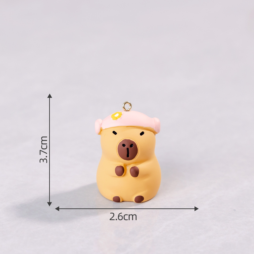 Micro paisaje creativo lindos Dolphin capibara muñeca caja ciega accesorios decoraciones accesorios de escritorio para automóviles