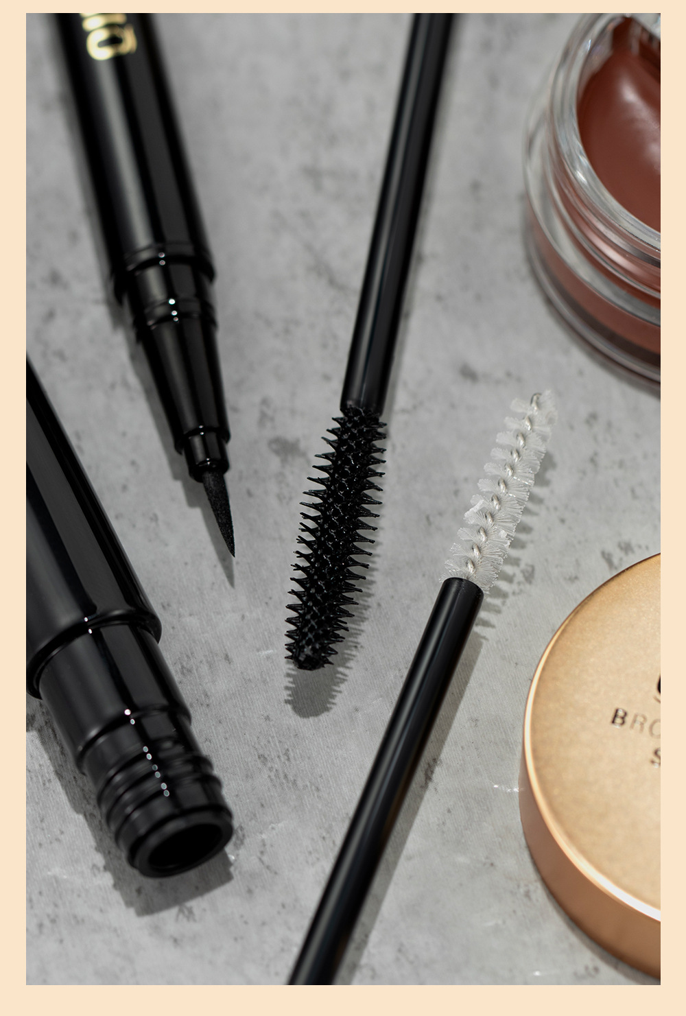 QIBEST Eyebrow and Eye Makeup Set is waterproof, sweat-proof, and does not easily smudge. It offers long-lasting, natural, and three-dimensional eye makeup undefined