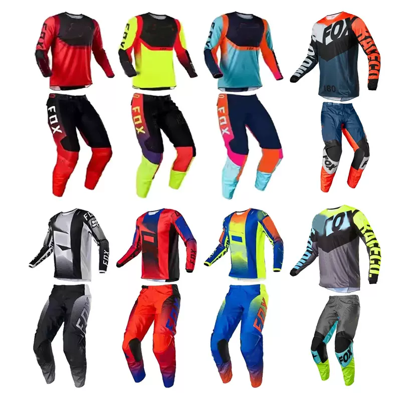 儿童套装骑行赛车越野长T恤长裤整体装备越野摩托车服饰批发代发
