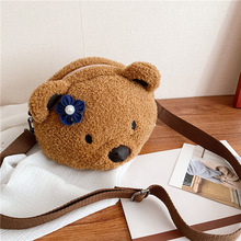 可愛小熊包包毛絨玩具泰迪熊零錢包女生手機包包禮品娃娃現貨包郵
