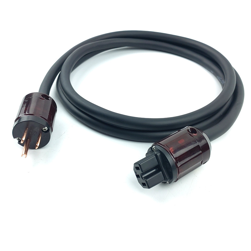 Fever grade power cord hifi pure copper audio GB American standard CD power amplifier gallbladder filter power cable