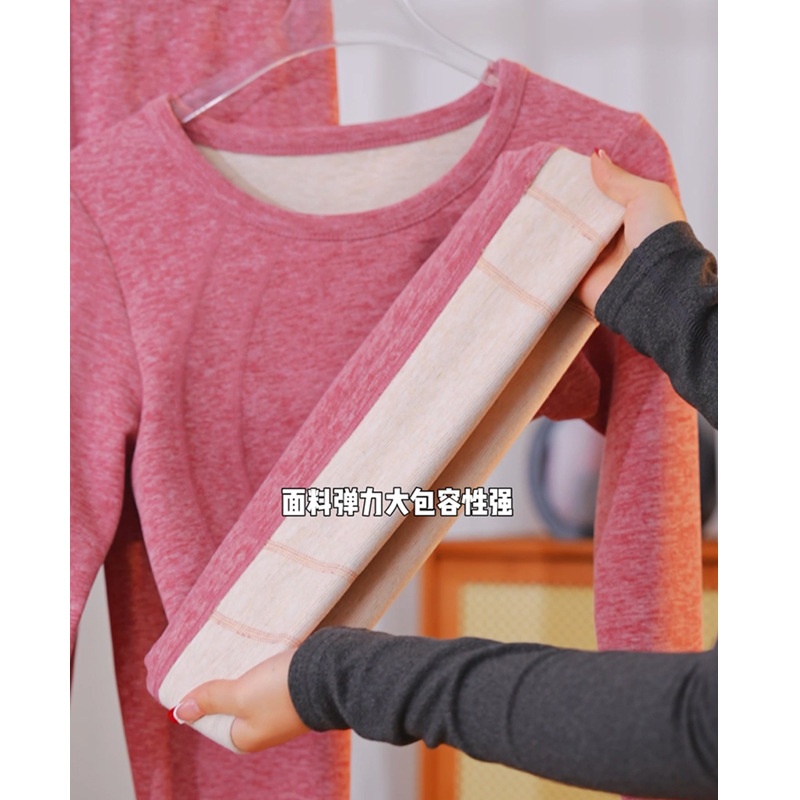 No marcas de algodón alemán calentamiento ropa interior de primavera de cachemira delgada con camiseta apretada calentamiento ropa interior de primavera pantalones de primavera conjunto