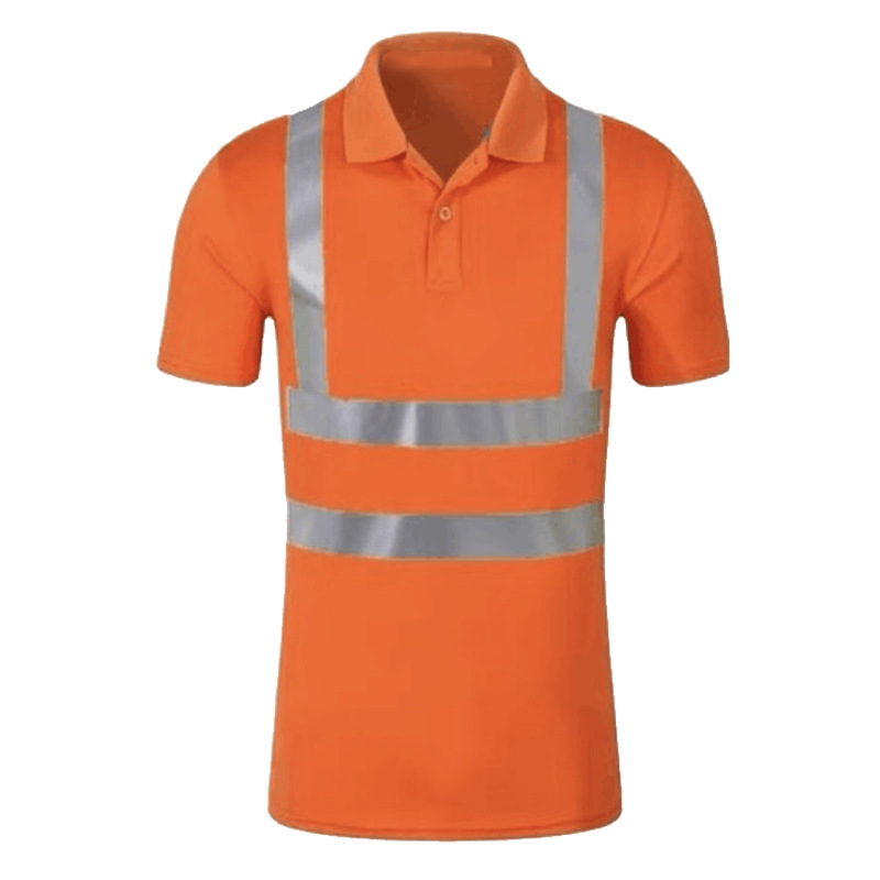 Administración de carreteras, solapa de construcción, tira reflectante de seguridad, herramientas de manga corta, ropa de trabajo, ropa de trabajo, camiseta de secado rápido, logotipo personalizado