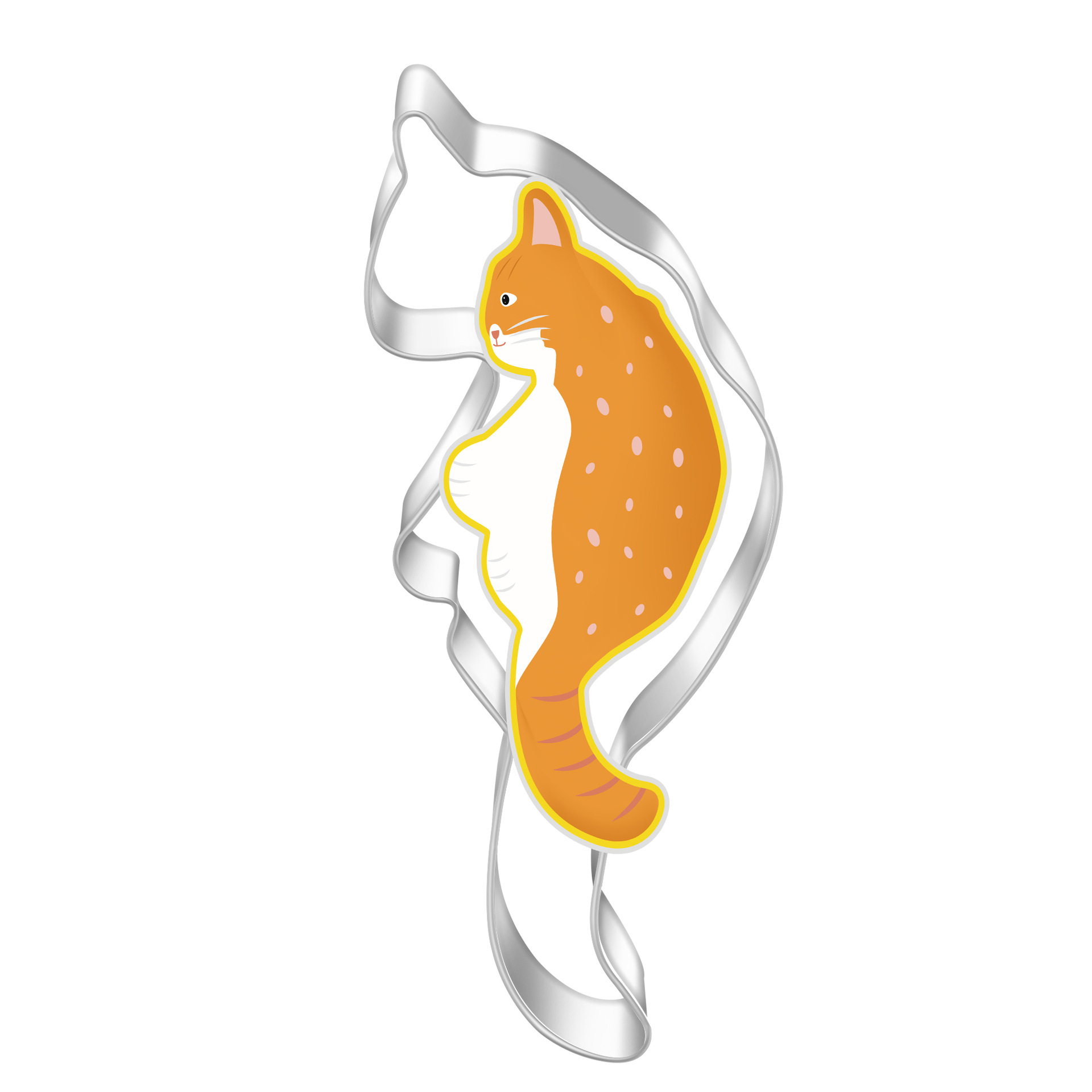 Acero inoxidable galleta molde de dibujos animados animales gatito ratón corte DIY pan al vapor herramienta para hornear