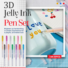 3D Glossy Jelly Ink Pen wP DIYTfLP ԹPb