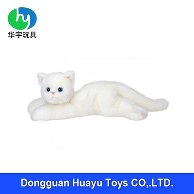 来图定制趴趴猫毛绒公仔日本声控机芯玩具波斯猫咪长毛绒皮套加工