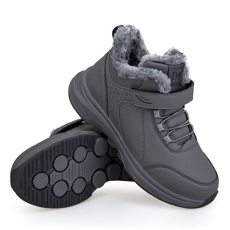 Zapatos de invierno de alta altura para personas mayores y zapatos de algodón de lana zapatos de mamá zapatos de deporte casuales zapatos de nieve zapatos de mediana edad image 6