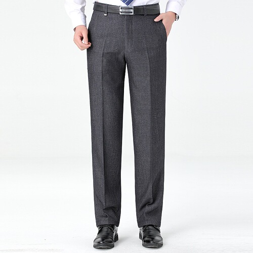 Men's Wool Woolen Pants for Autumn and Winter, Thick, Wrinkle-Resistant, Unisex Straight Leg Pants, Wholesale