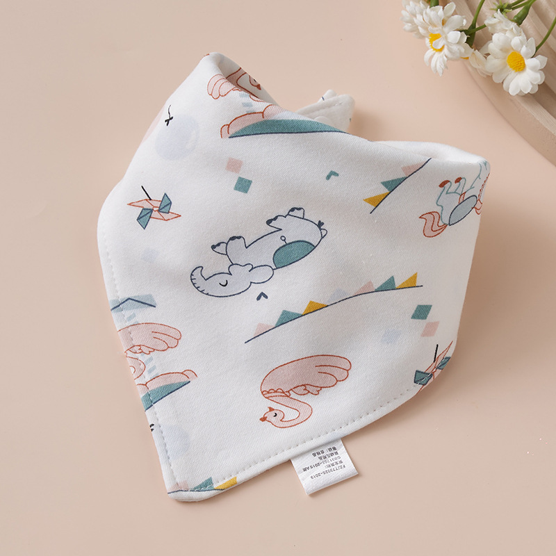 Baby algodón toalla de saliva toallas triangulares bebés recién nacidos anti-vomitación de leche buckle ultra suave buckle otoño invierno