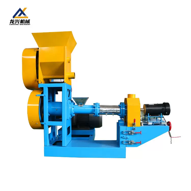 宠物粮生产设备 水产漂浮饲料颗粒机器 多功能饲料膨化设备兔粮