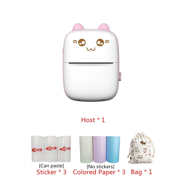 C9 pink+3 volumes of color paper+3 rolls without dry glue+cloth bag