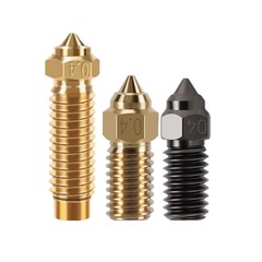 Elegoo Neptune 4 Plus Brass Nozzle High-Flow Hardened Steel High-Temperature Nozzle Wear-Resistant Print Head