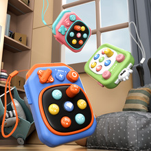 跨境掌上萝卜打地鼠儿童按按乐迷你解压神器早教益智亲子互动玩具