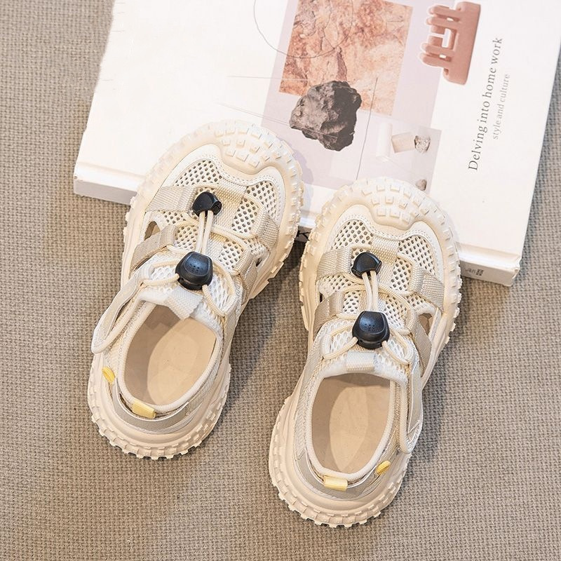 Sandali estivi da bambina, nuovo stile, scarpe da ginnastica per bambini con punta chiusa, scarpe alla moda con inserti in mesh per bambini_voghion.com