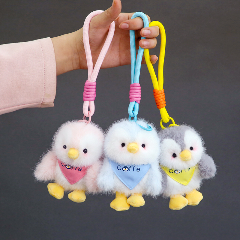 アニメのかわいいミンクのペンギンのぬいぐるみのぬいぐるみのバッグのキーホルダーのペンダントのアイデア|undefined
