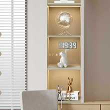 D8T7高颜值客厅卧室闹钟镜面数字时钟摆件桌面摆放时间电子钟表摆