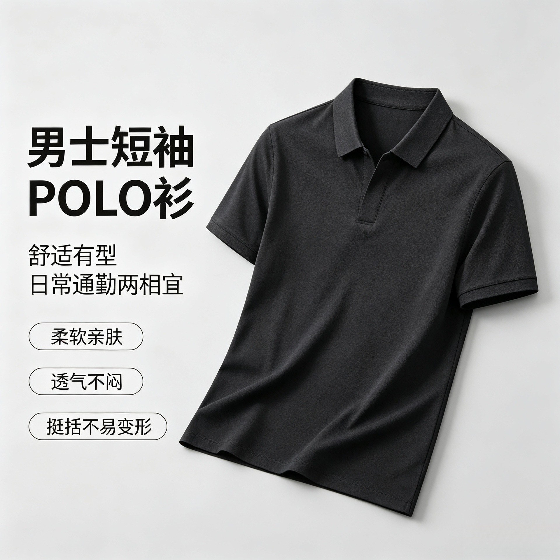 特价夏季男士亚麻短袖 t恤上衣V领 polo衫海鸥领纯色冰丝半袖批发