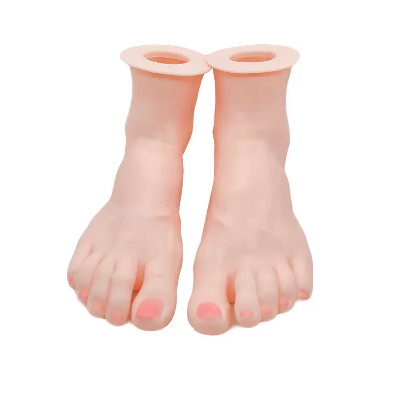 女脚模型软体仿真女脚模道具展示女假脚模型塑料女脚袜子模特批发