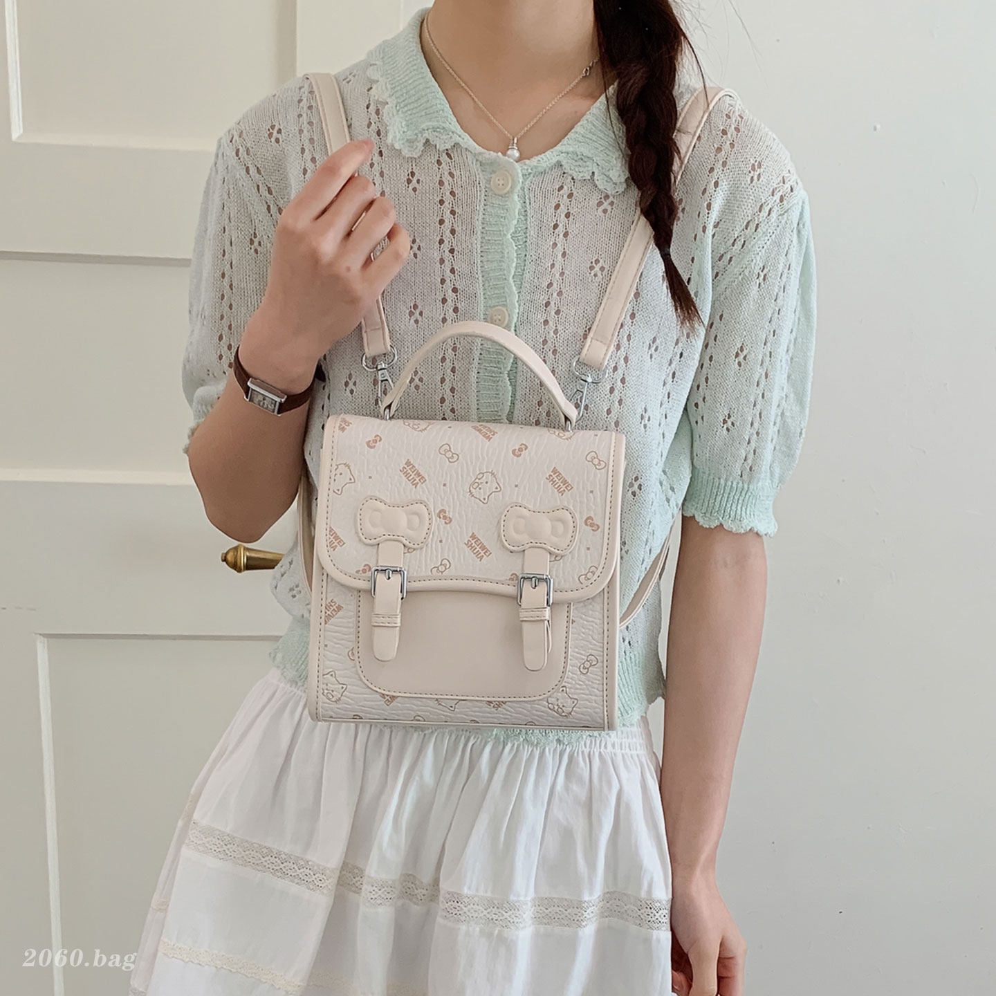 Universal mini nicho coreano mochila femenina simple 2026 nueva mochila escolar de moda portátil estudiantes de clase