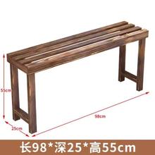 双层花架阳台简约防腐碳化多肉长方形客厅木质小型鱼缸架室内户外