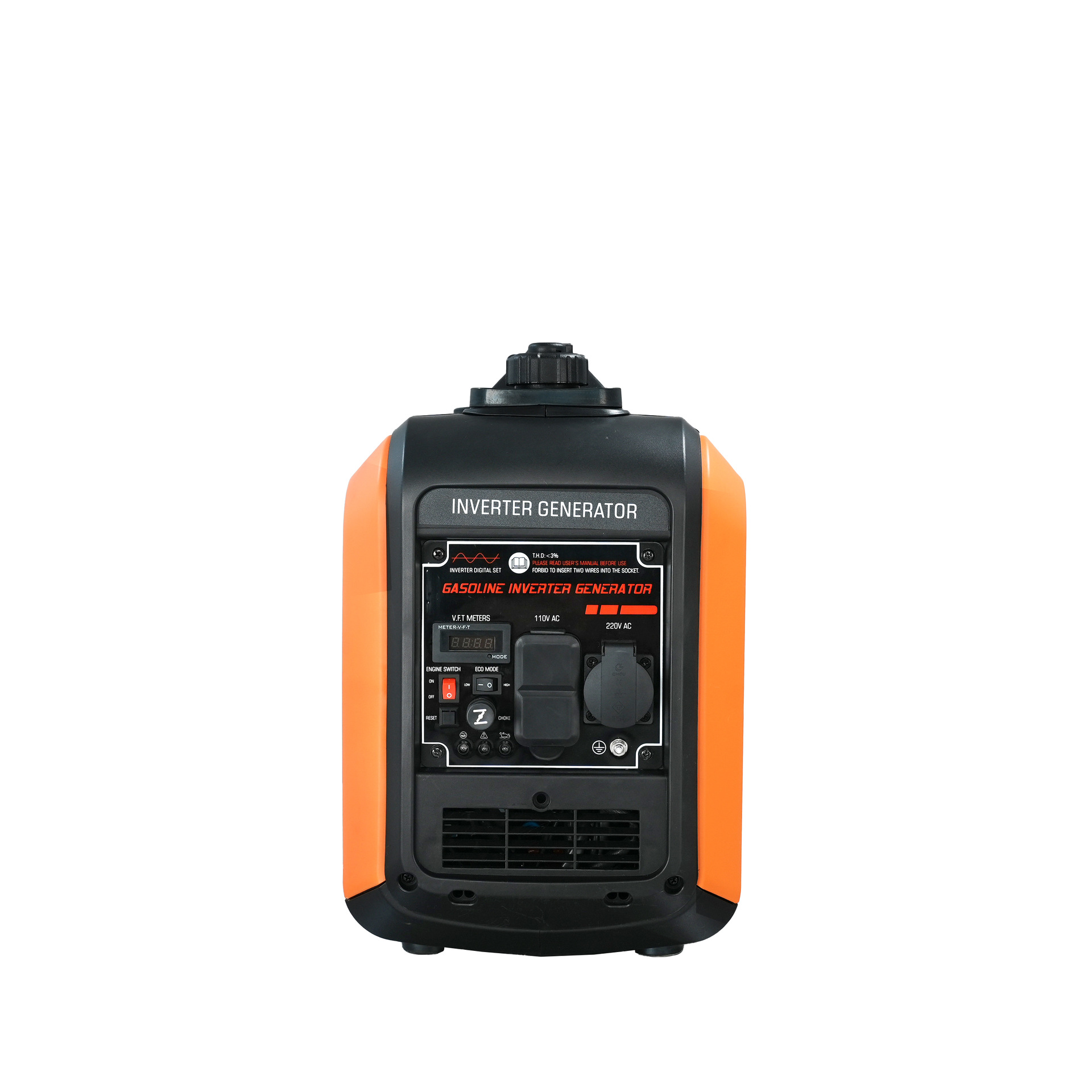 Gasoline Generator, Small 220V Generator, Small Household Silent Generator, Portable for Camping and Outdoor Use