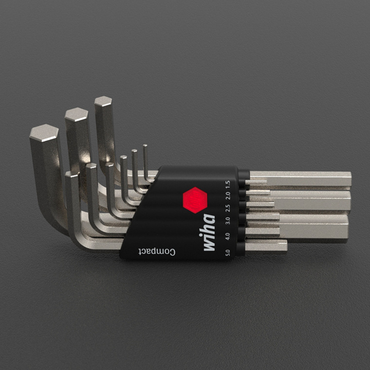 进口德国威汉wiha 9件套1.5-10mm短支套装内六角扳手六角匙 01174