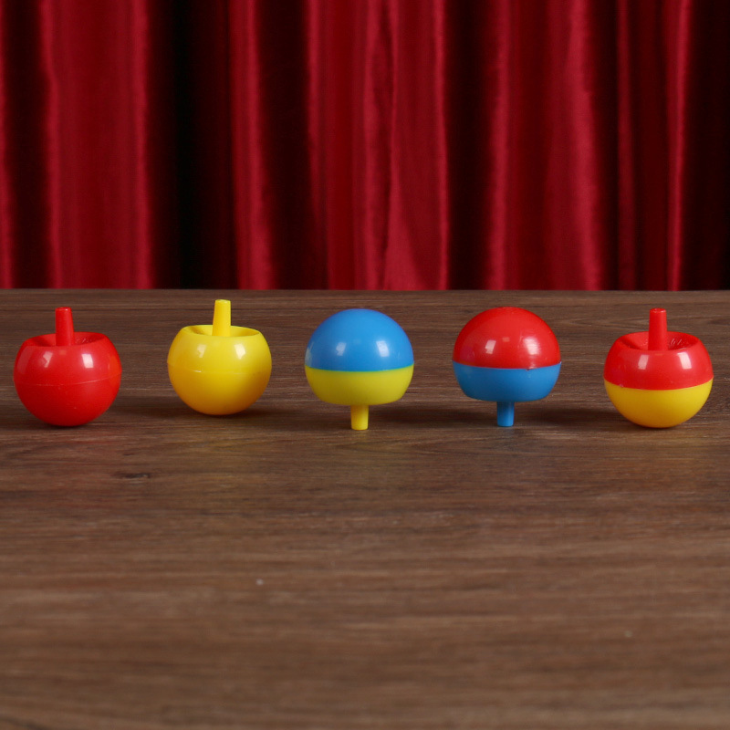 Giroscopio mágico de dos colores de Apple de rotación de la Tierra giroscopio giratorio invertido giroscopio obediente transfronterizo pequeño juguete al por mayor