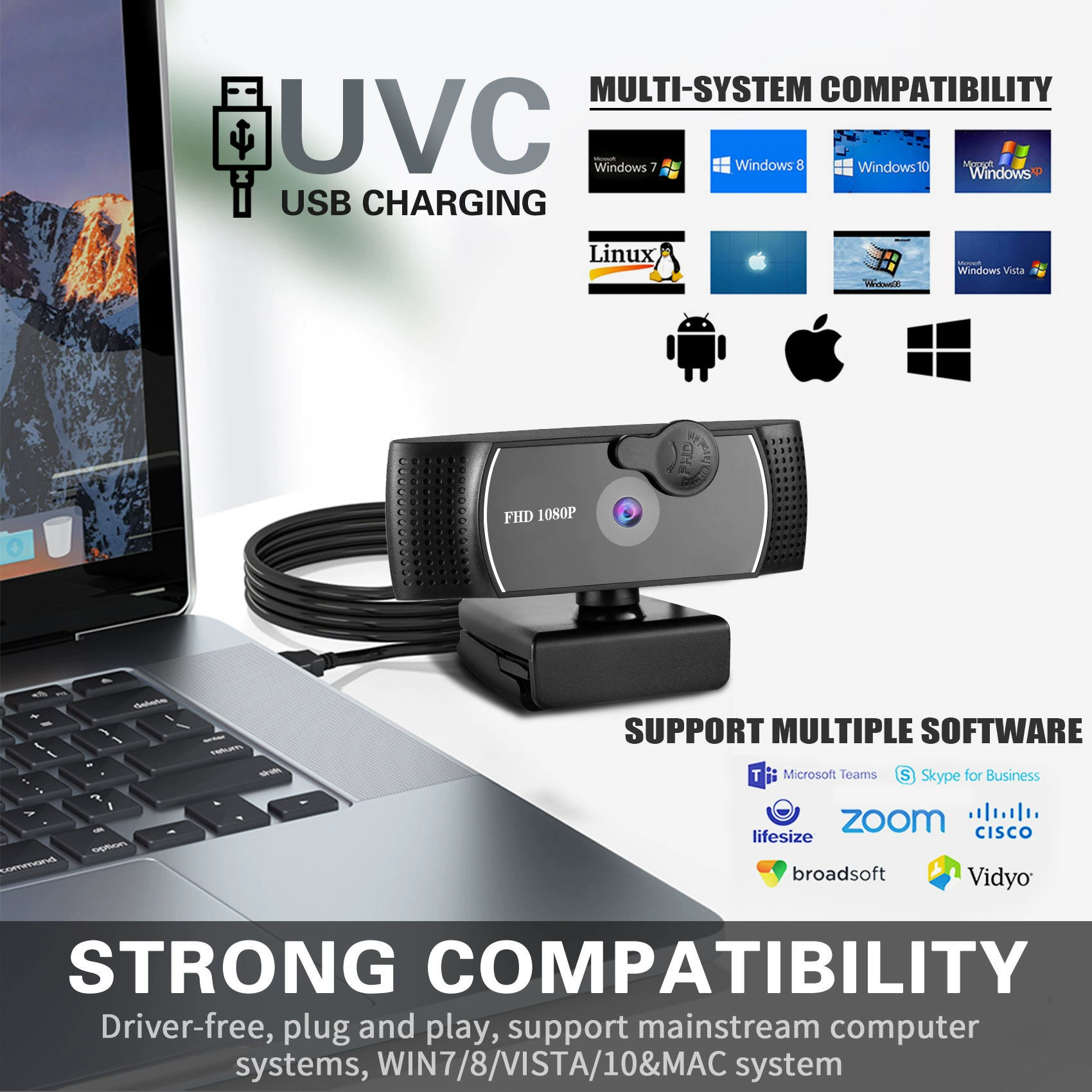 4k приватная модель красота автофокус 1080p компьютерная камера HD сеть USB прямая трансляция веб-камера2k бесплатный драйвер