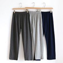 睡衣男纯棉长袖春秋款套装100全棉大码薄款三条装夏季男士家居服