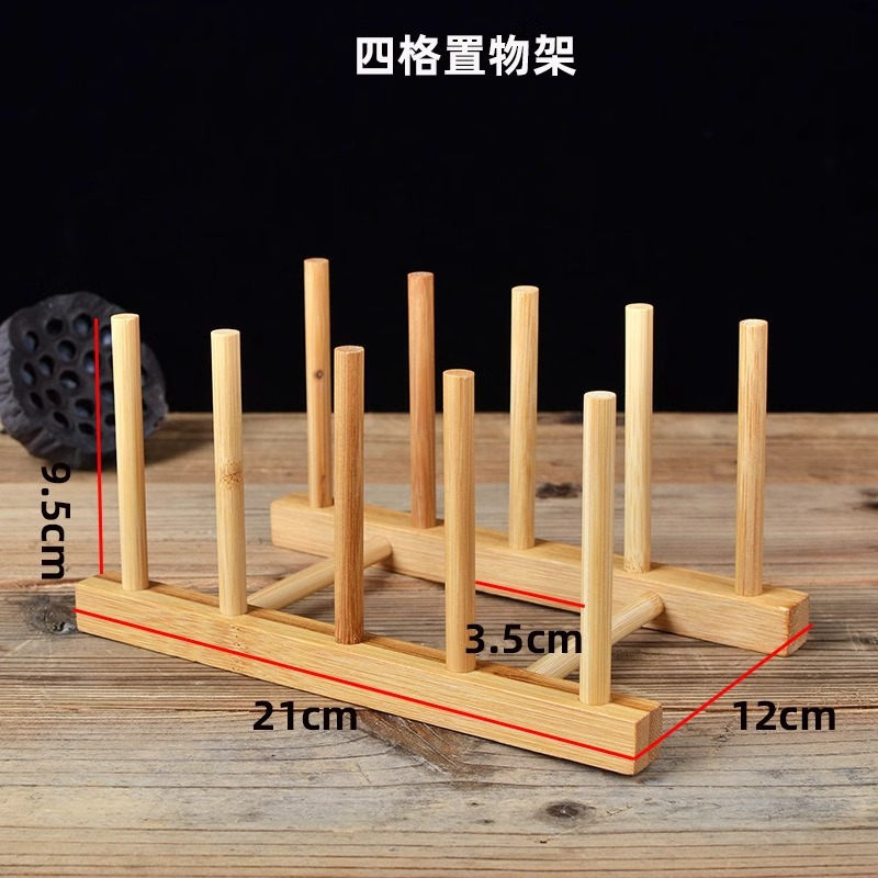 Taza de madera para el hogar Taza de té colgante al revés Taza de té a prueba de polvo Taza de vidrio Estante de almacenamiento creativo
