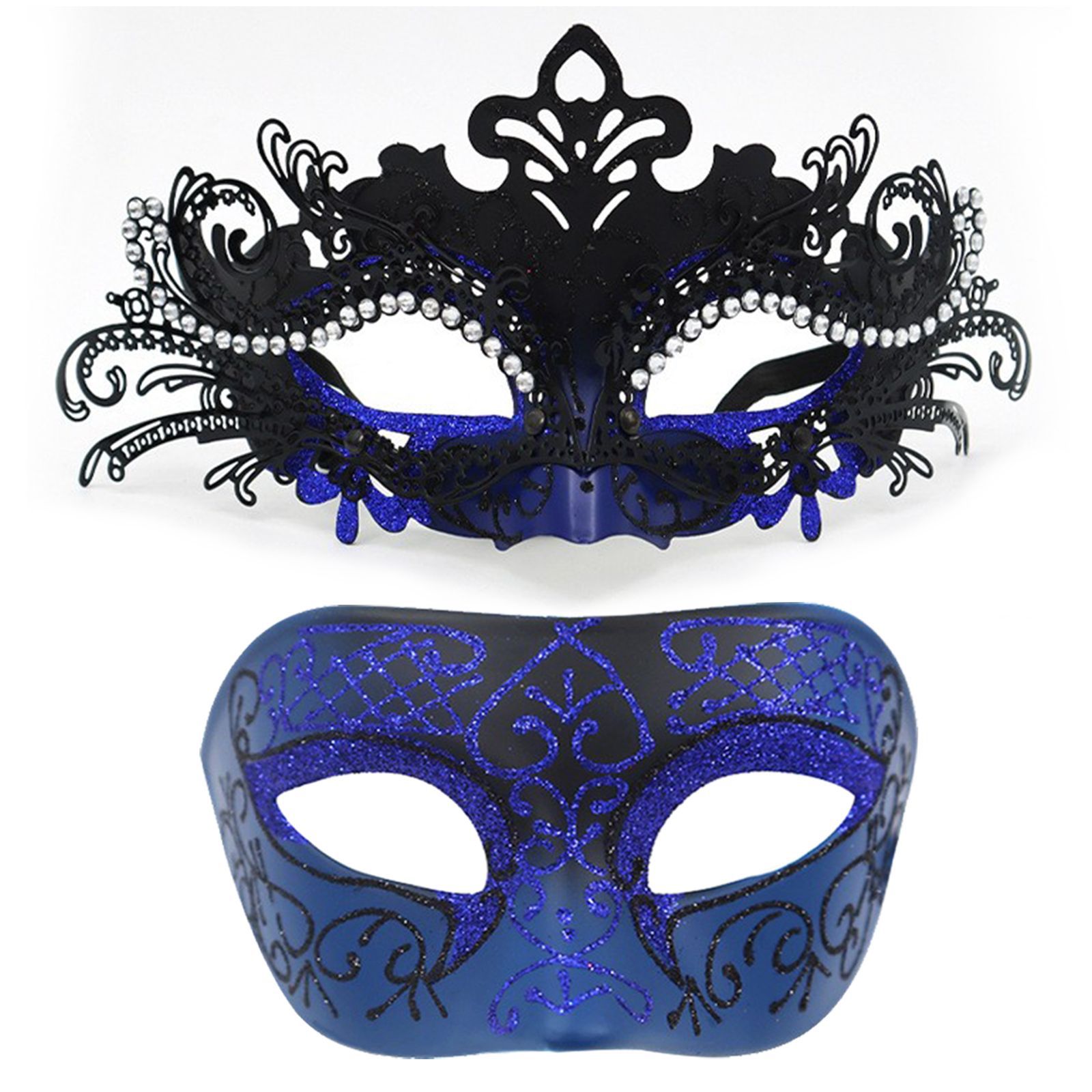 Ventas transfronterizas máscaras de hierro forjado de plástico de alta calidad máscaras de maquillaje de plástico pintadas máscaras de carnaval