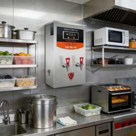 商用电热步进式开水器饭店吧台小型热水机餐厅奶茶店开水机烧水器