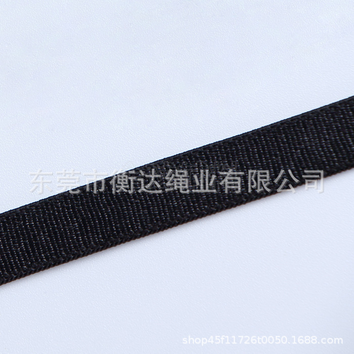 Blanco y negro en stock 0.8 ~ 4cm bra de mujer cinturón de hombro de ropa interior brillante de nylon elástico elástico