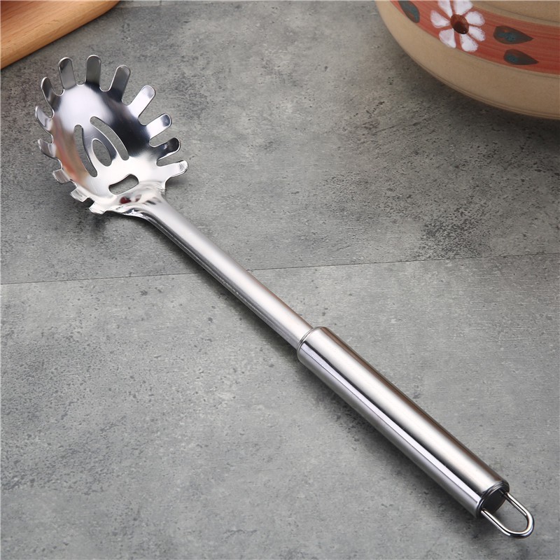 0.8 ミリメートルキッチン調理スパチュラステンレス鋼スパチュラキッチン用品磁気ホテルレストランザル鍋スプーンセット|undefined