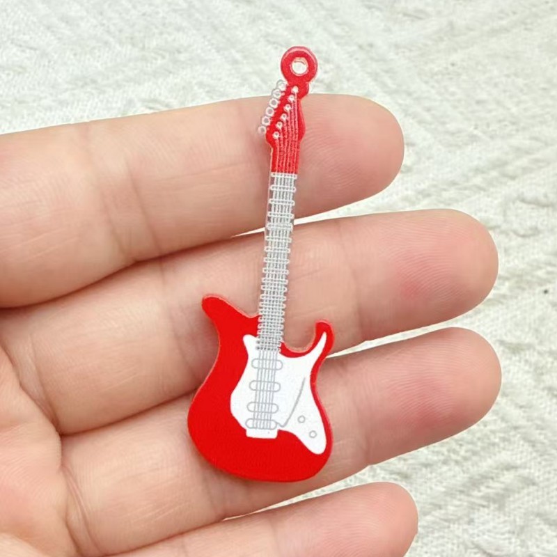 新色アクリルギターアクセサリーイヤリングキーホルダーペンダントネックレスイヤリングペンダントヘアアクセサリーペンダントアクセサリー|undefined