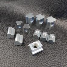 普碳钢 蓝白锌 T型槽螺母 DIN508 M4 M5 M6 M8 M10至M20 机床磨具