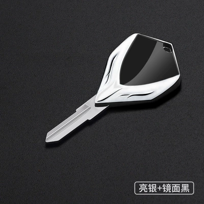 Motorcycle Metal Key Fob Suitable for Bmw K1200Lt K1100Ls R1100Gs F650Gs (Motorcycle Key) - bright-silver-mirror-black-bm-101