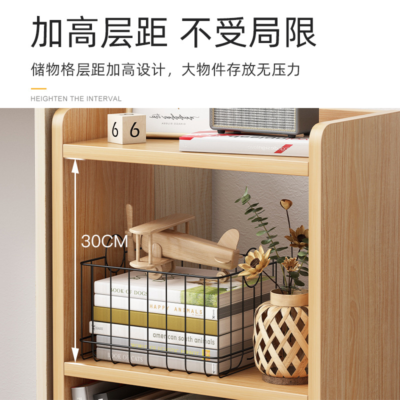 Portátil pequeña estantería piso mesa de noche de almacenamiento en rack dormitorio escritorio lado Mesa gabinete de almacenamiento pequeña estantería